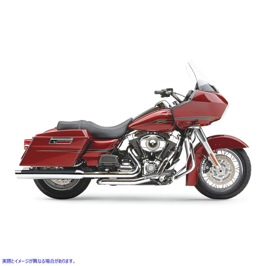 取寄せ コブラ Powerport Headpipes - Chrome - '09 Bagger 6252 18020109