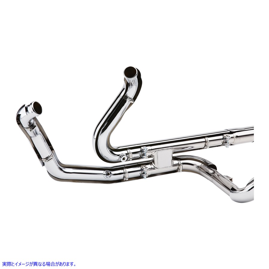 取寄せ Powerportデュアルヘッドパイプ コブラ Powerport Headpipes - Chrome - '10-'16 Bagger 6253 18020114