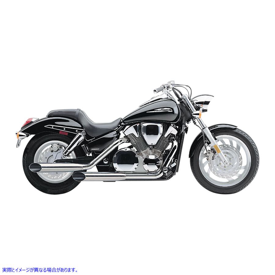 取寄せ クラシックデラックスエキゾーストシステム コブラ Classic Deluxe Exhaust - Chrome - Aero 750 1563SC 18100100