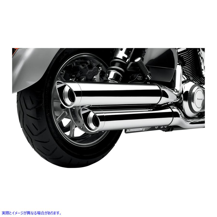 取寄せ スカラップチップスリップオンマフラー コブラ VN1700 Billet Tip Mufflers 4225 18112230