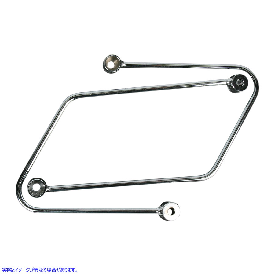 取寄せ サドルバッグサポート - クローム - バルカン 1500 コブラ Saddlebag Supports - Chrome - Vulcan 1500 02-6441 35010380