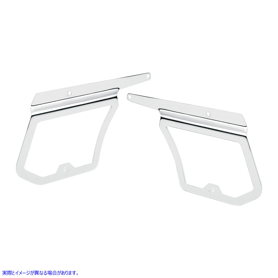 取寄せ サドルバッグサポート - クローム - FL/FX コブラ Saddlebag Supports - Chrome - FL/FX 602-6100 35010622