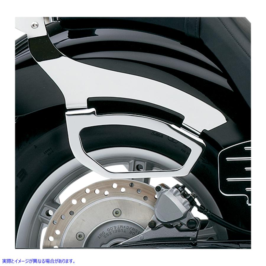 取寄せ サドルバッグサポート - クローム - Honda VT コブラ Saddlebag Supports - Chrome - Honda VT 02-6136 35010689