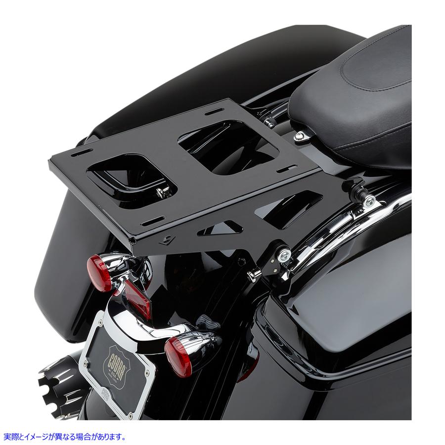 取寄せ 2アップ ツアーパックR マウント - ブラック コブラ 2-Up Tour-PakR Mount - Black 602-2702B 35160322