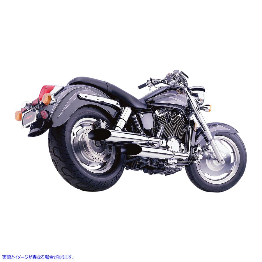 取寄せ クラシックデラックスエキゾーストシステム コブラ Classic Deluxe Exhaust - Chrome - VT1100 1573SC BLV1573