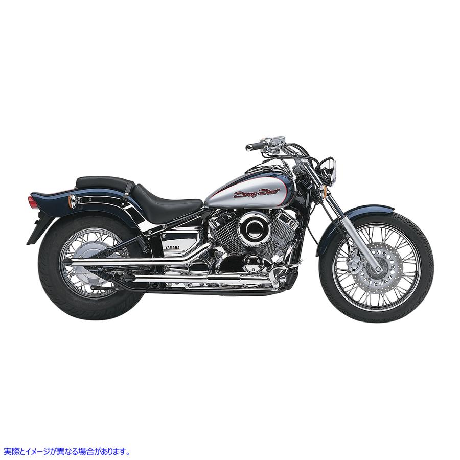 取寄せ パイプエキゾーストシステムをドラッグします コブラ Drag Pipes Exhaust - V-Star 650 2263 BLV2263