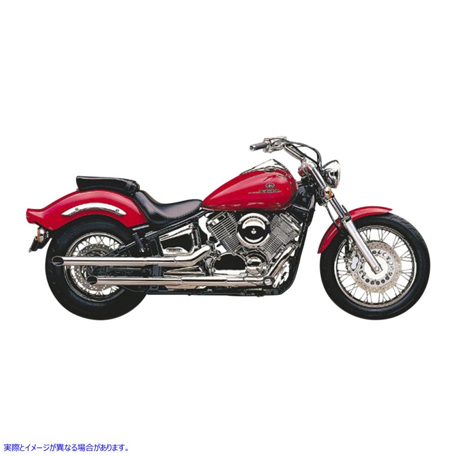 取寄せ ドラッグパイプスリップオンマフラー コブラ Drag Mufflers - Chrome - V-Star 1100 2267 BLV2267