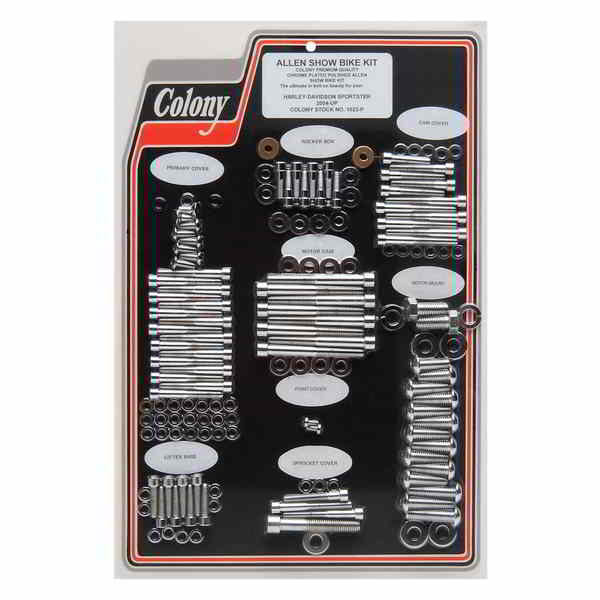 取寄せ ボルトキット - コンプリート/モーター - ソケットヘッド - スポーツスター コロニー Bolt Kit - Complete/Motor - Socket-Head - Sportster 1022-P 24010101