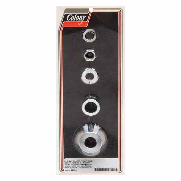 取寄せ 車軸スペーサー/ナットキット コロニー Axle Spacer - Front - FXSTD 2211-5 24010110