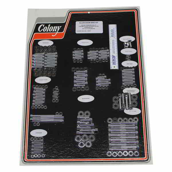 取寄せ ボルトキット - エンジン - クローム コロニー Bolt Kit - Engine - Chrome 1028-P 24011118