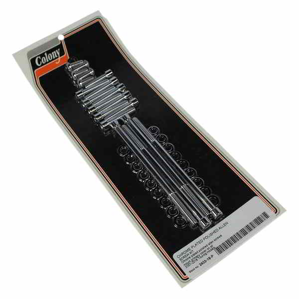 取寄せ コロニー Screw Kit - Primary Cover - Chrome 2402-18-P 24011129