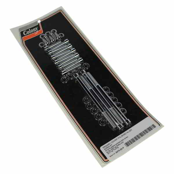 取寄せ コロニー Screw Kit - Primary Cover - Chrome 2470-20-P 24011130