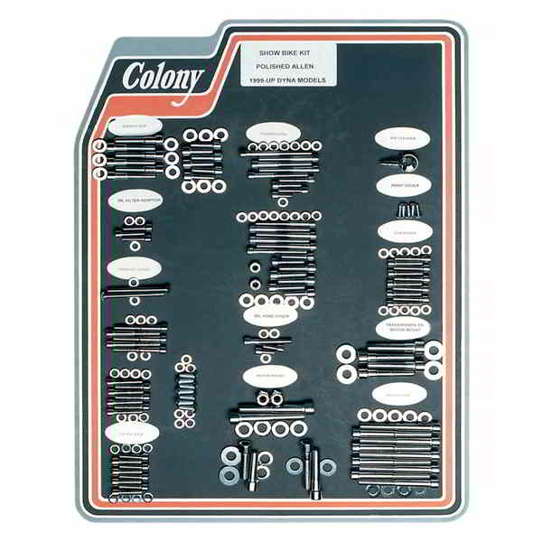 取寄せ ボルトキット - コンプリート/モーター - ソケットヘッド - 99-06 ツーリング コロニー Bolt Kit - Complete/Motor - Socket-Head - '99-'06 Touring 1001P DS189712