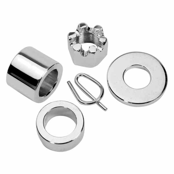 取寄せ 車軸スペーサー/ナットキット コロニー Axle Spacer - Rear - Chrome - Kit - 00-03 XL 2040-4 DS190148