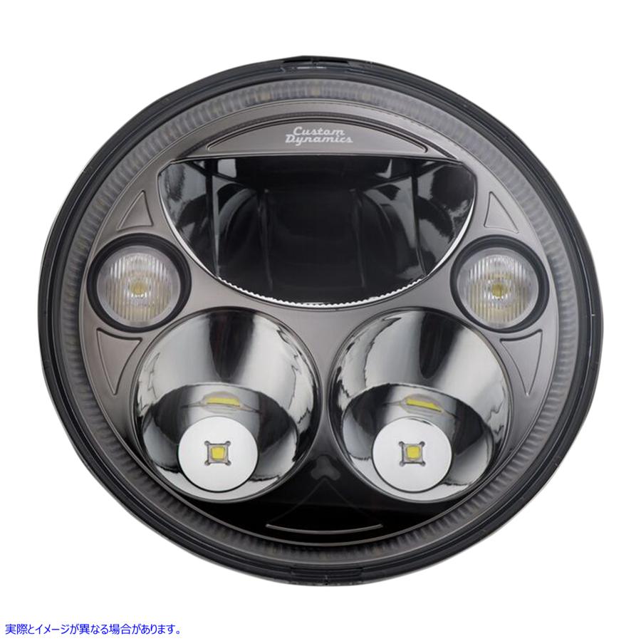 取寄せ 7 Trubeam?ヘッドランプ カスタムダイナミクス 7 TruBEAM? Headlamp - Black - Chief CDTB-7-I-B 20011572