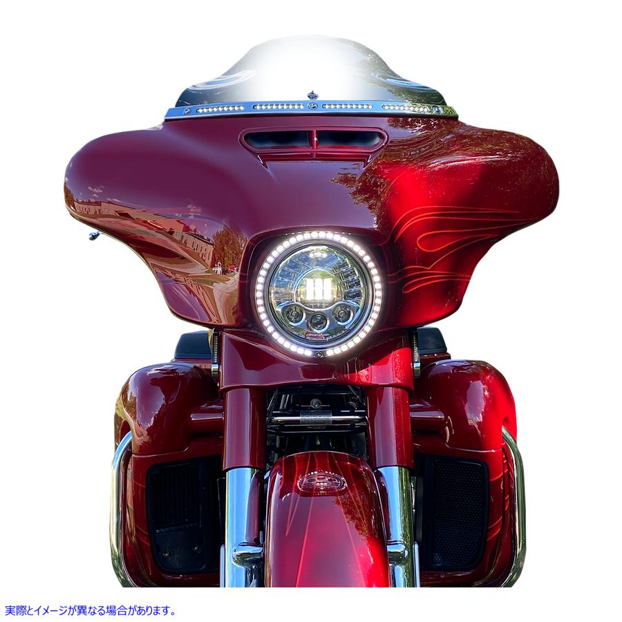 取寄せ シーケンシャルトリムリング - クローム カスタムダイナミクス Trim Ring - Standard Turn Signal - Chrome PB-7TR-AW-1C 20012308