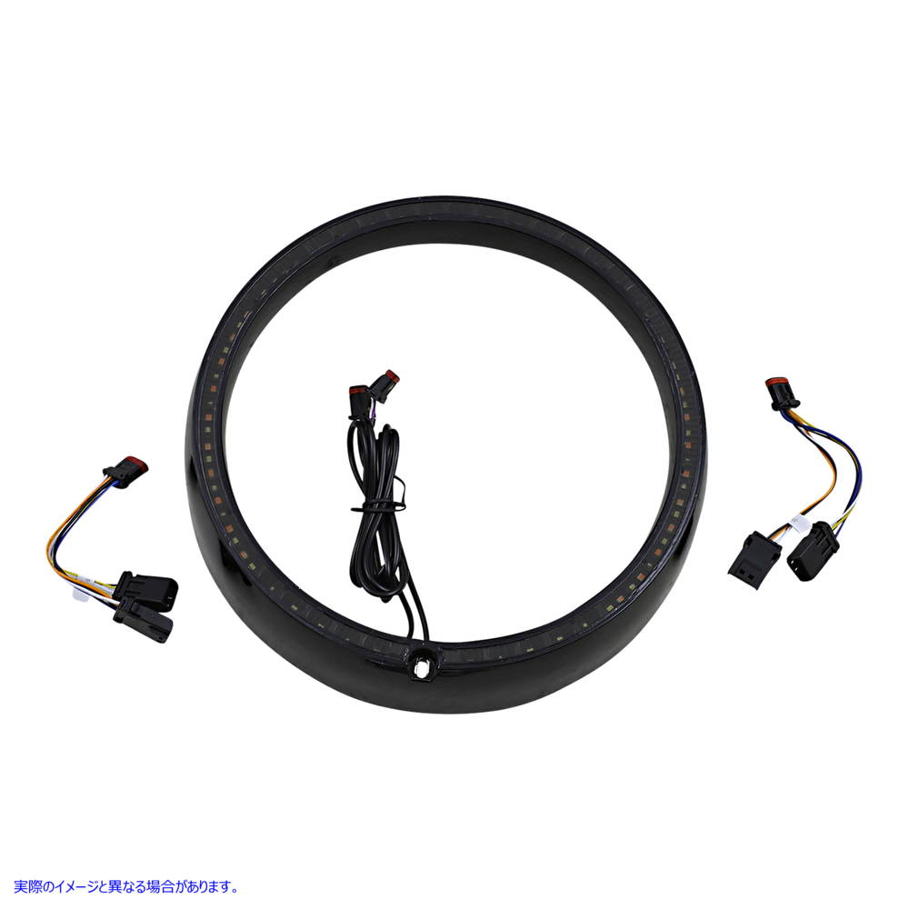 取寄せ シーケンシャルトリムリング - ブラック カスタムダイナミクス Trim Ring - Sequential Turn Signal - Black PB-7TR-SEQ-1B 20012309