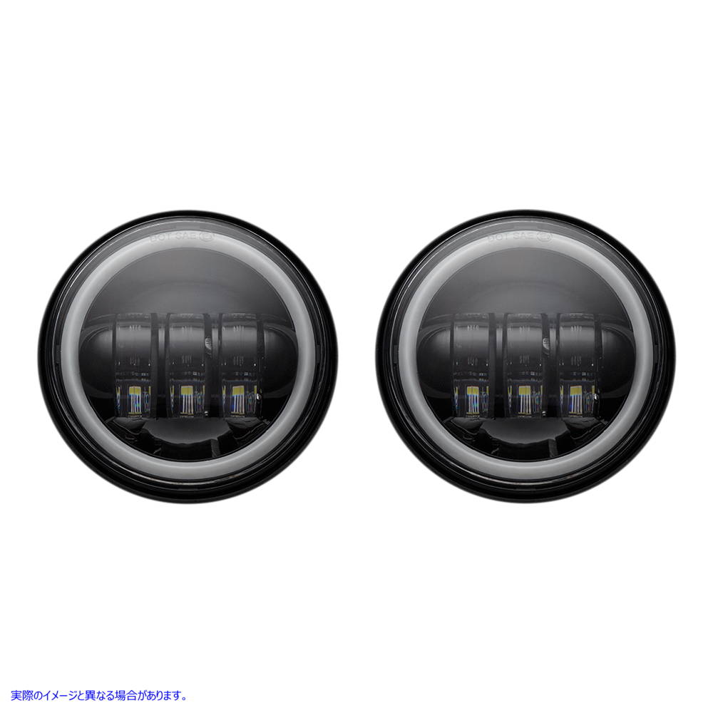 取寄せ 4.5インチ パッシングランプ - ハロー付き - ブラック カスタムダイナミクス 4.5 Passing Lamp - with Halo - Black CD-45-B 20012380