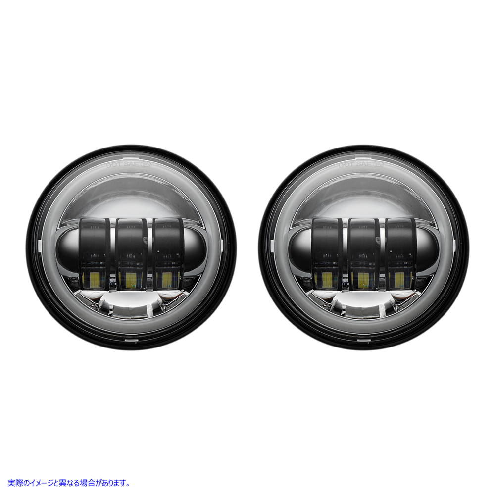 取寄せ 4.5インチ パッシングランプ - クローム カスタムダイナミクス 4-1/2 Passing Lamps - Chrome PG-45-C 20012420