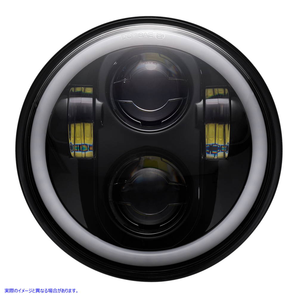 取寄せ 5.75インチ ヘッドランプ - 取り付けリング付き - ブラック カスタムダイナミクス ProGLOW? 5-3/4 Headlamp - with Mounting Ring - Black PG-575-B 20012481