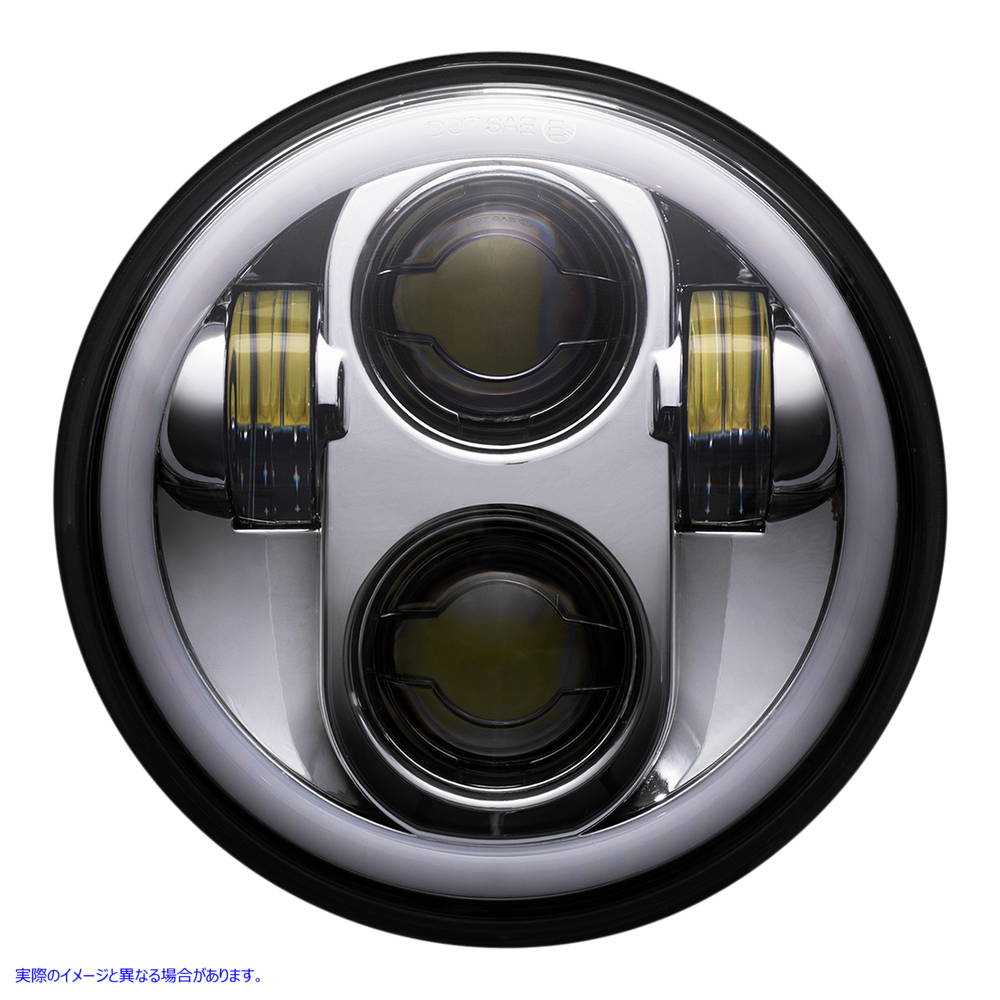 取寄せ ヘッドライト - クローム カスタムダイナミクス Headlight - Chrome CD-575-H-C 20012484