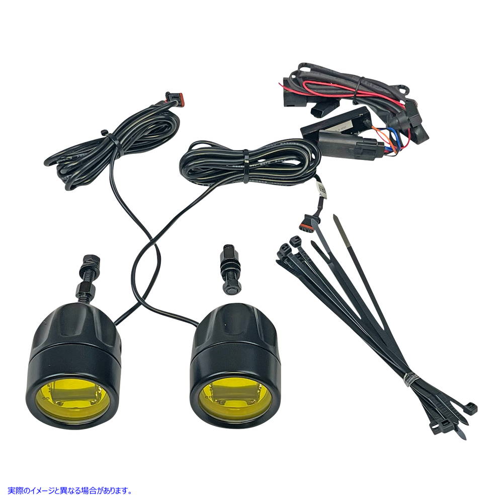 取寄せ ProbeamRLEDハローフォグライト カスタムダイナミクス Fog Light - Black - Yellow Lens PB-FOG-BCM-YB 20012582