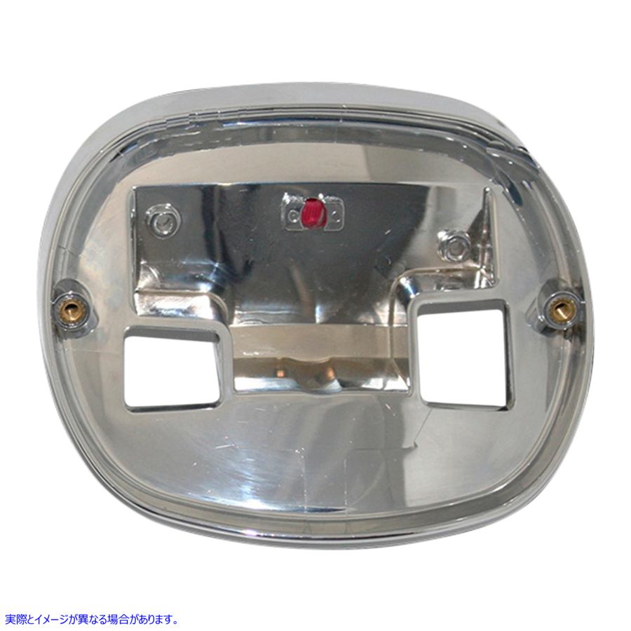 取寄せ テールライトベースプレート カスタムダイナミクス Taillight Base Plate - Chrome TL-BASEPLATE-C 20101275