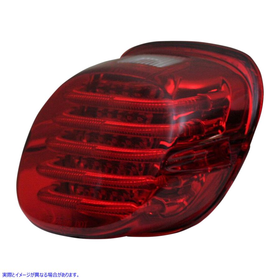 取寄せ テールライト - ナンバープレート照明ウィンドウ付き - 赤 カスタムダイナミクス Taillight - with Top License Plate Illumination Window - Red PB-TL-LPW-R 20101362