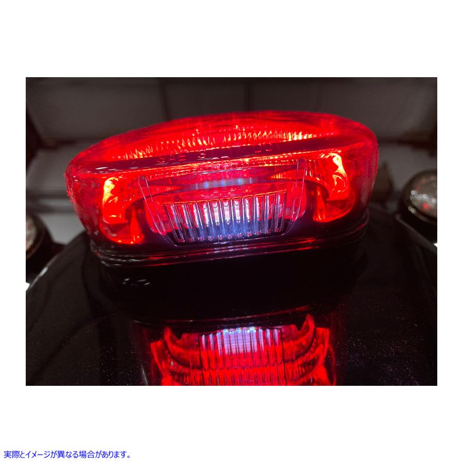 取寄せ テールライト - スモーク カスタムダイナミクス Taillight - with Bottom License Plate Illumination Window - Smoke PB-TL-LPBW-S 20101409