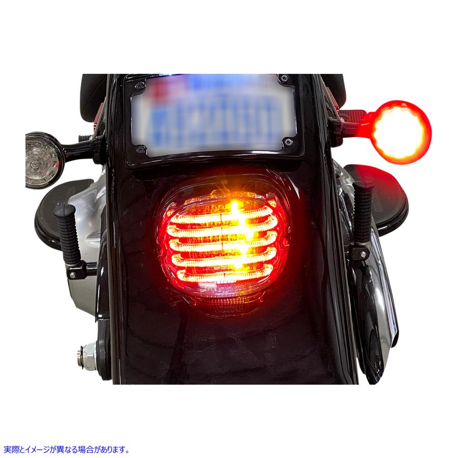 取寄せ テールライト/ターンシグナル - 下部ウィンドウ - レッドレンズ カスタムダイナミクス Taillight/Turn Signal - Bottom Window - Red Lens PB-TL-INT-BW-R 20101412