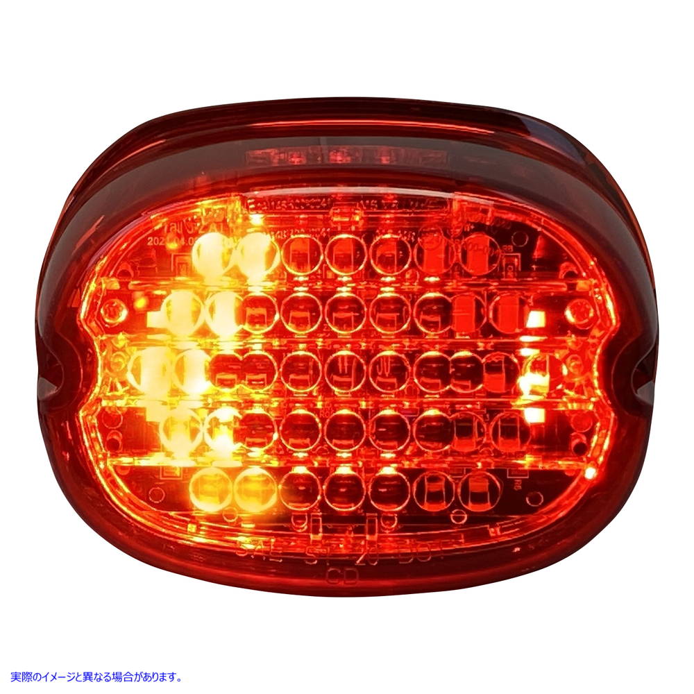 取寄せ テールライト（ターンシグナル一体型） - 窓なし - レッドレンズ カスタムダイナミクス Taillight w/ Integrated Turn Signal - No Window - Red Lens CD-INT-TL-NW-R 20101442