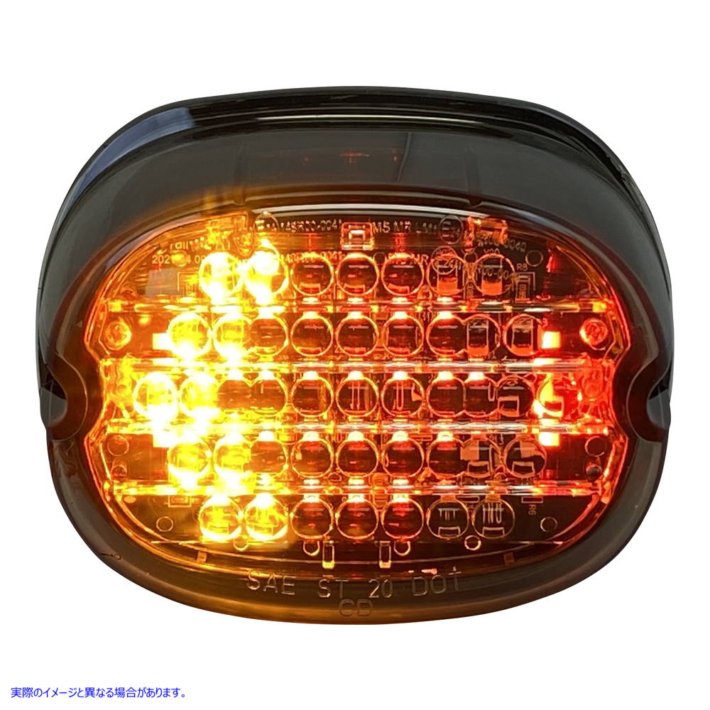 取寄せ テールライト（ターンシグナル一体型） - 窓なし - スモークレンズ カスタムダイナミクス Taillight w/ Integrated Turn Signal - No Window - Smoke Lens CD-INT-TL-NW-S 20101443