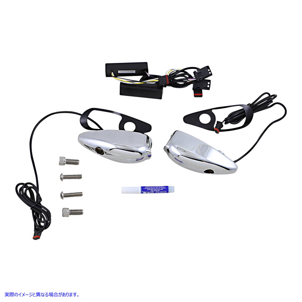 取寄せ ウィンカー - FLTR - クローム カスタムダイナミクス Turn Signal - FLTR - Chrome PB-RG-TS-15-C 20201872