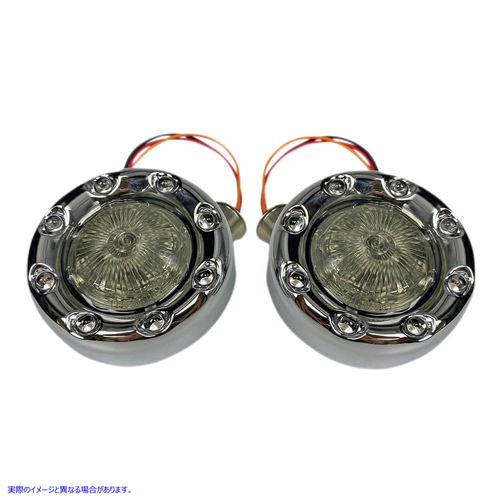 取寄せ バレットターンシグナル 1157 - クローム - スモークレンズ カスタムダイナミクス Bullet Turn Signal 1157 - Chrome - Smoke Lens PB-BR-AW-57-CS 20201874