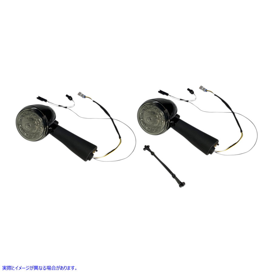 取寄せ リアLEDターンシグナルリングズ - スモーク - スカウト カスタムダイナミクス ProBEAMR LED Turn Signal - Rear - Black - Scout PB-SCOUT-RR-BS 20201912