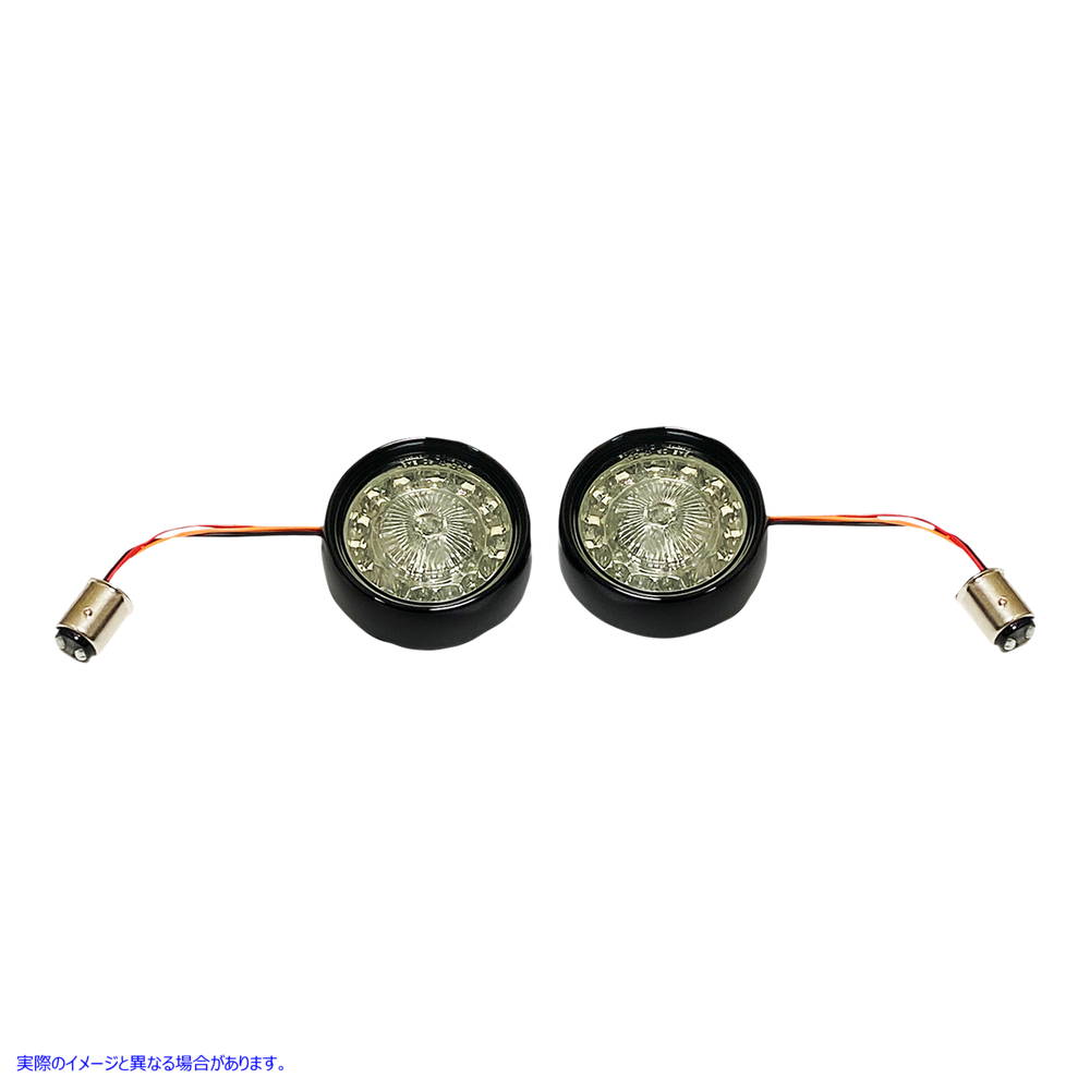 取寄せ ターンシグナルインサート - レッド/スモーク カスタムダイナミクス Turn Signal Insert - Red/Smoke PBBB-RR-1157BS 20201981