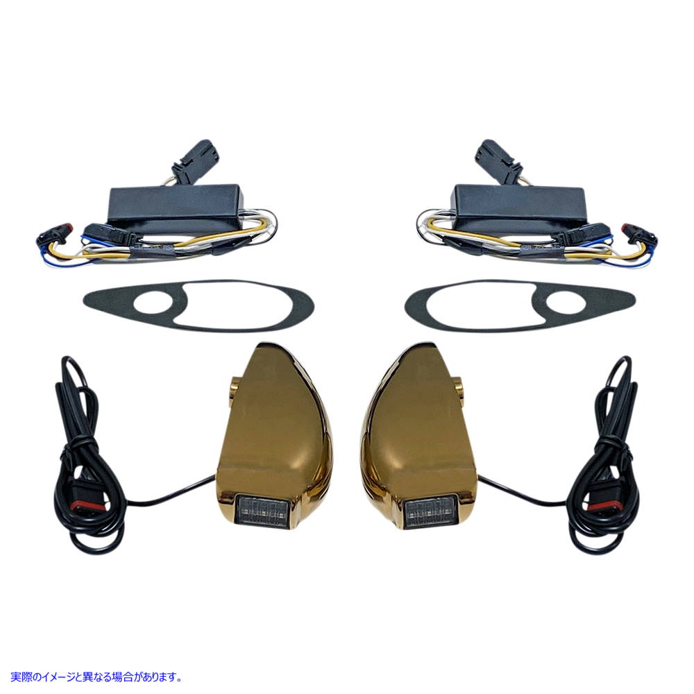 取寄せ ProBEAM ロードグライド ターンシグナル - ゴールド カスタムダイナミクス Turn Signal - FLTR - Gold PB-RG-TS-15-G 20201994