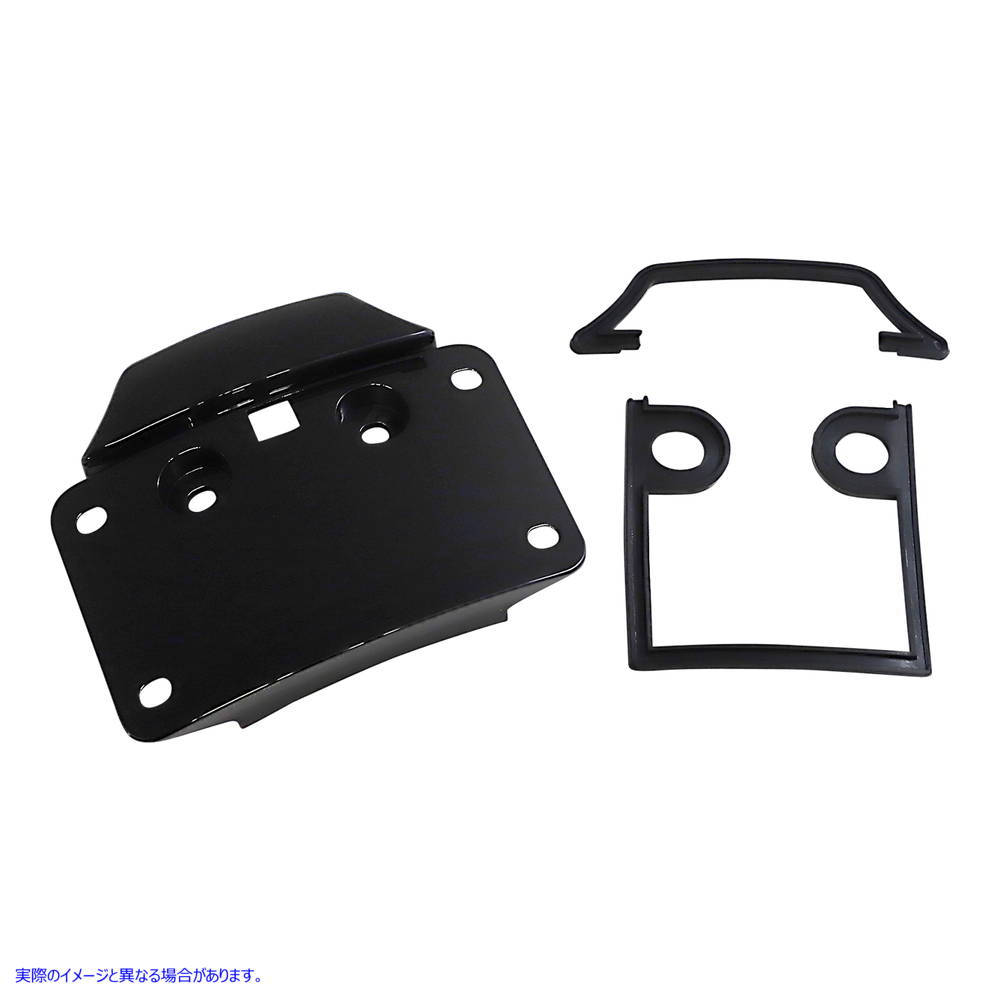 取寄せ ナンバープレートマウント - CVO - ブラック カスタムダイナミクス License Plate Mount - CVO - Black CD-CVO-MOUNT-B 20301959