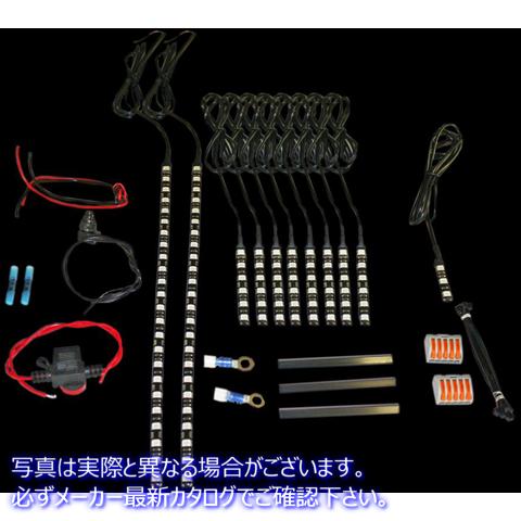 取寄せ エンジンアクセントライトキット - インディアン - アンバー カスタムダイナミクス Engine Accent Light Kit - Indian - Amber M2EK1-IND-AMBER 20402184