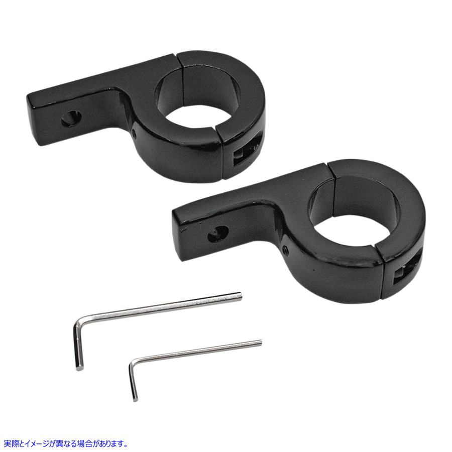 取寄せ マウントキット カスタムダイナミクス Mount Kit for 1-1/4 Tube - Gloss Black PB-125-B 20402345