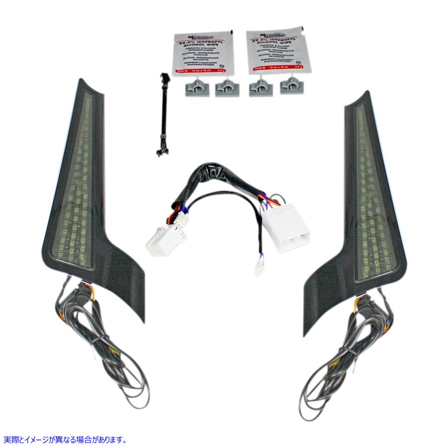 取寄せ ファシア LED ライトパネル - ブラック/スモーク カスタムダイナミクス Fascia LED Light Panels - Black/Smoke CD-FASCIA-HD-SB 20402519