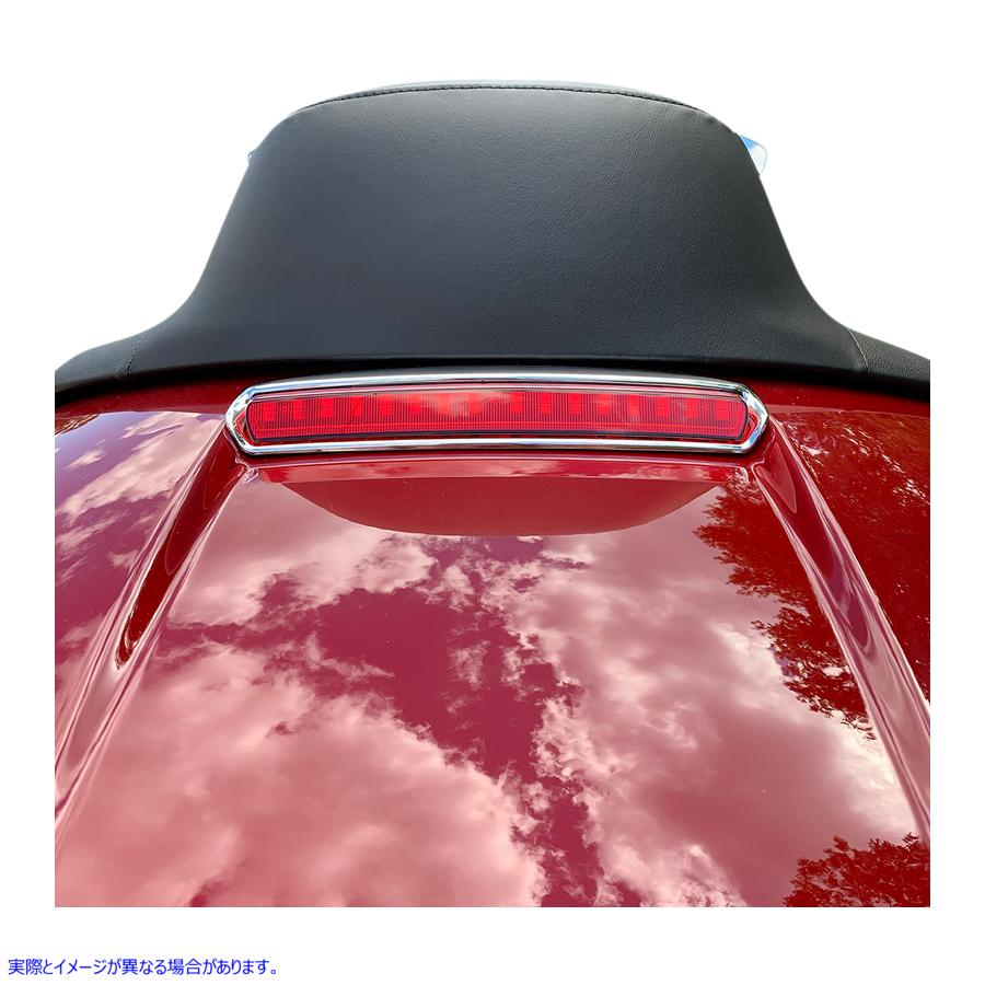 取寄せ ツアーパック リッドライト - クローム/レッド カスタムダイナミクス Tour Pack Lid Light - Chrome/Red CD-TP-LID-CR 20402526