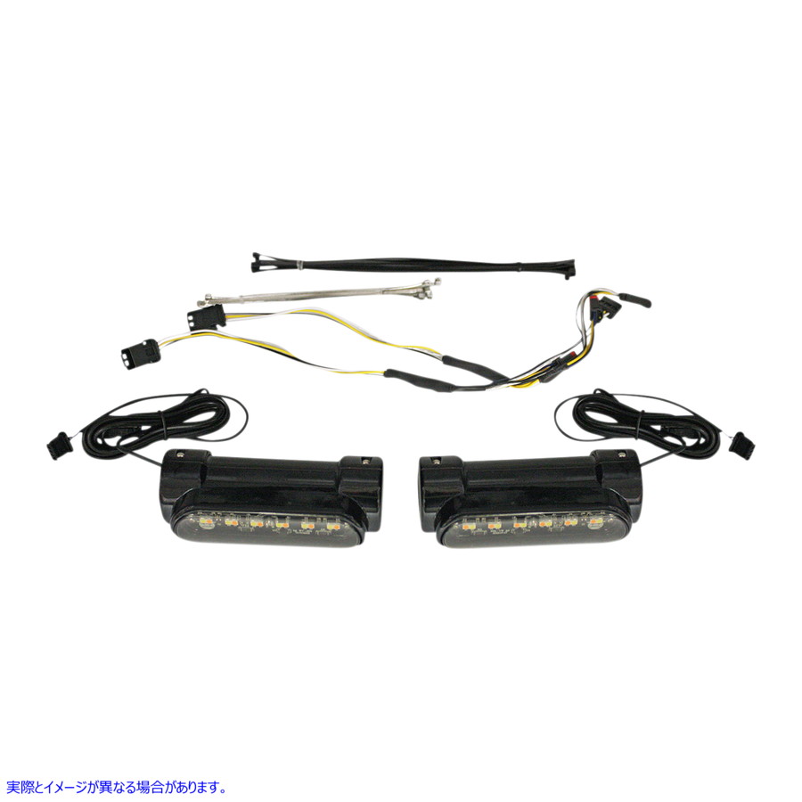 取寄せ エンジンガードライト - FLH - ブラック カスタムダイナミクス Engine Guard Light - Black - FLH CD-CB-AW-BCM-B 20402527