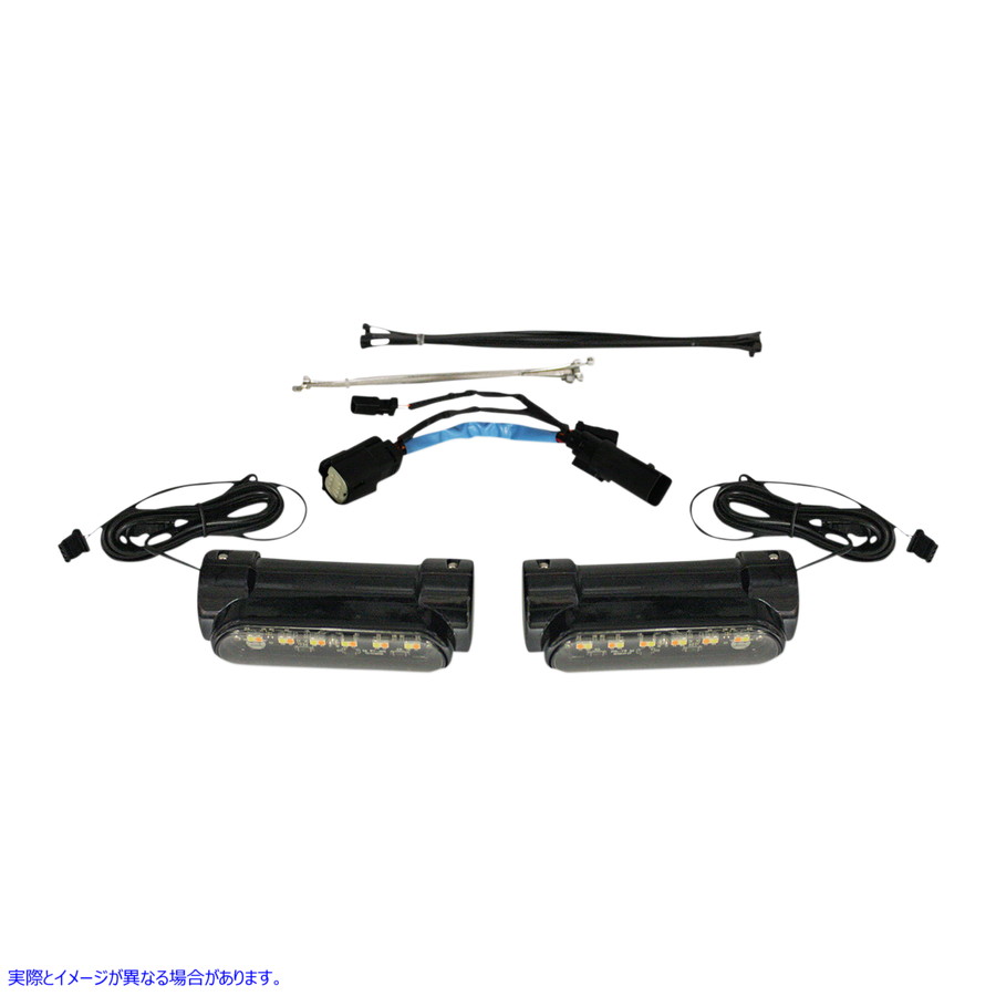 取寄せ エンジンガードライト - 09-13 CVO - ブラック カスタムダイナミクス Engine Guard Light - '09-'13 CVO - Black CD-CB-AW-SS8-B 20402533