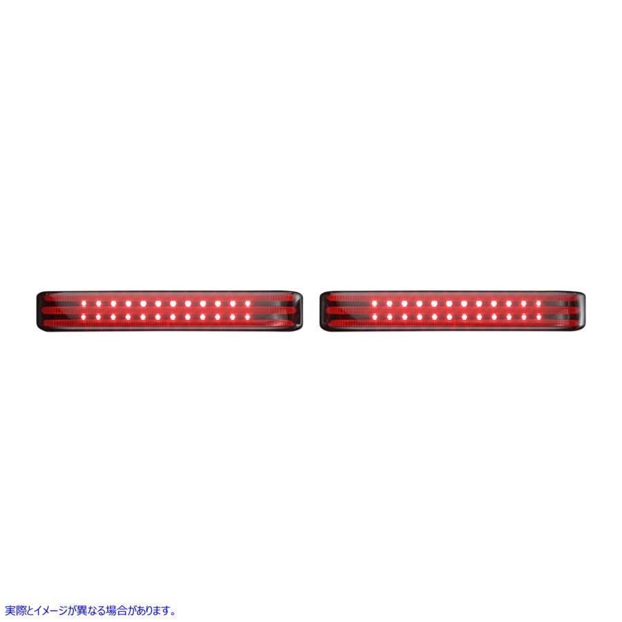 取寄せ サドルバッグ LED ライト - シーケンシャル - クローム/スモーク カスタムダイナミクス Saddlebag LED Lights - Sequential - Chrome/Smoke PB-SBSEQ-SS6-CS 20402582