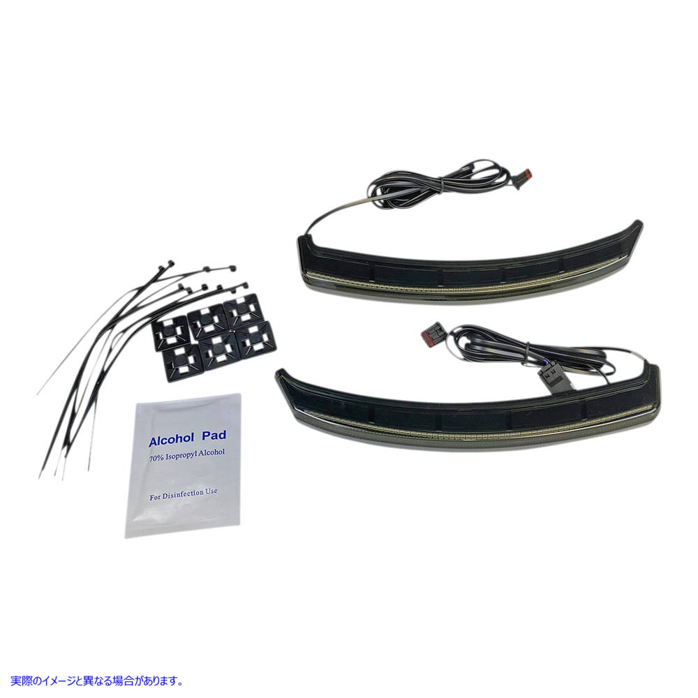 取寄せ サドルバッグライト - スモークレンズ カスタムダイナミクス Saddle Bag Lights - Smoke Lens - Indian CD-INDBAG-SWN-S 20402694