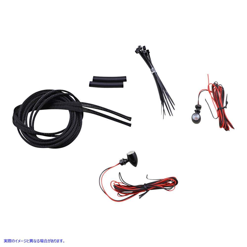 取寄せ マイクロターンシグナル - 赤 - 黒 カスタムダイナミクス Micro Turn Signals - Red -Black CD-MICRO-R-B 20402713