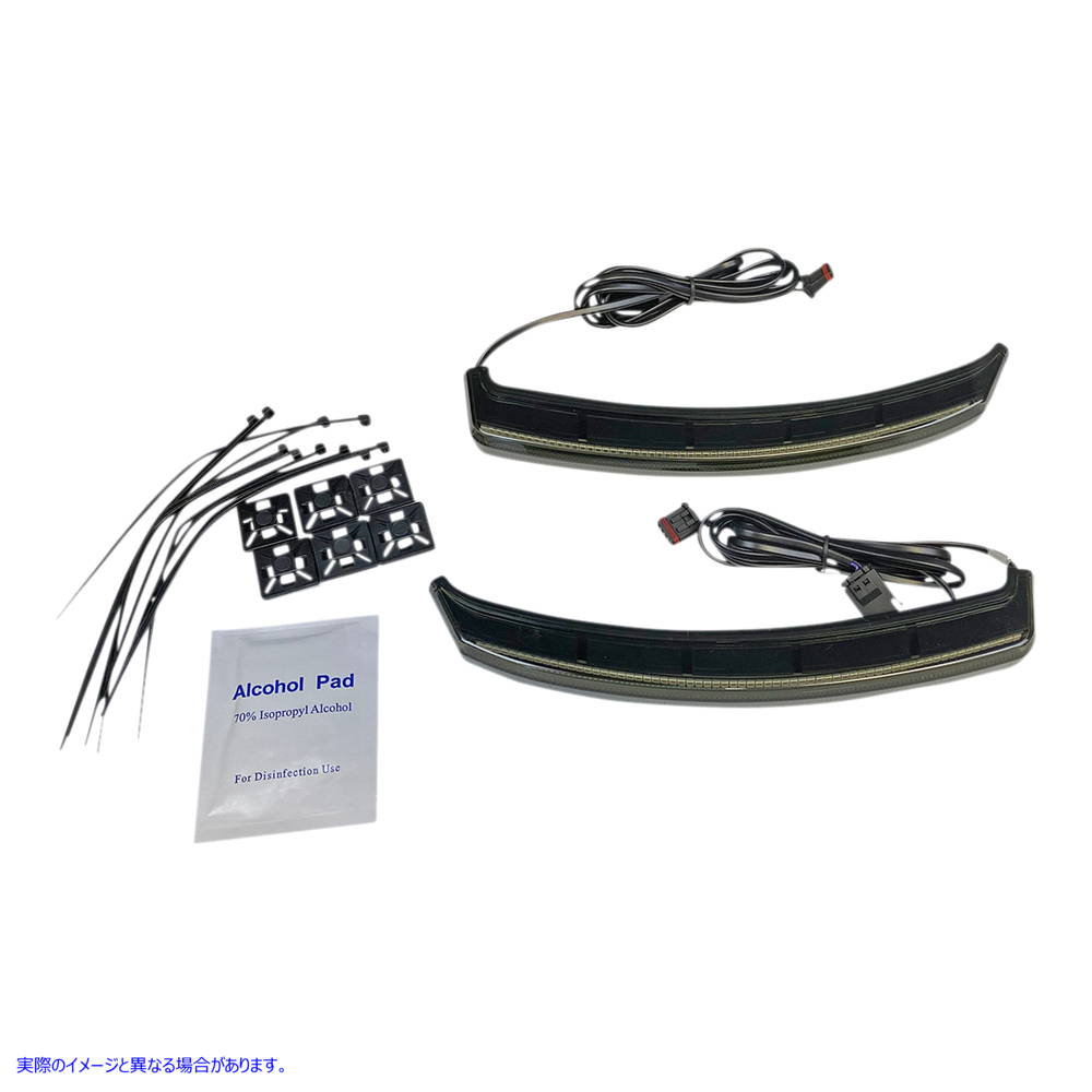 取寄せ サドルバッグライト - スモーク カスタムダイナミクス Saddlebag Lights - Smoke CD-INDBAG-INT-S 20402727