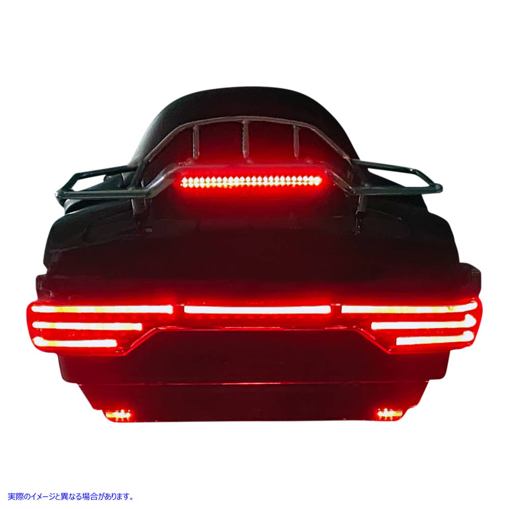 取寄せ ライトバー - LED - ツアーパック - 赤 カスタムダイナミクス Light Bar - LED - Tour Pak - Red PB-TP-RED 20402808