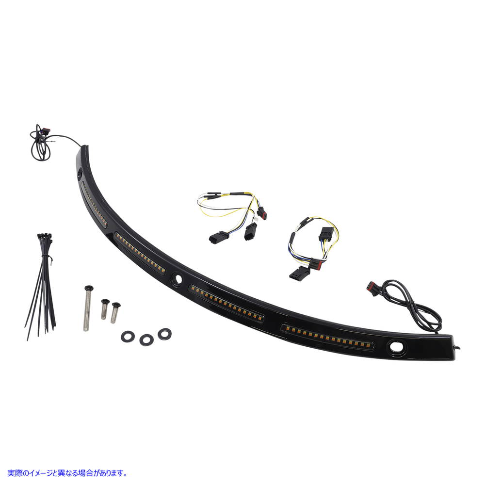 取寄せ フロントガラストリム - シーケンシャルターンシグナル - ブラック カスタムダイナミクス Windshield Trim - Sequential Turn Signals - Black CD-WT2-SEQ-14-B 20402822